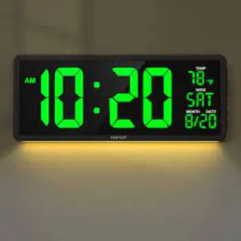 YORTOT 16 Large Digital Wall Clock 